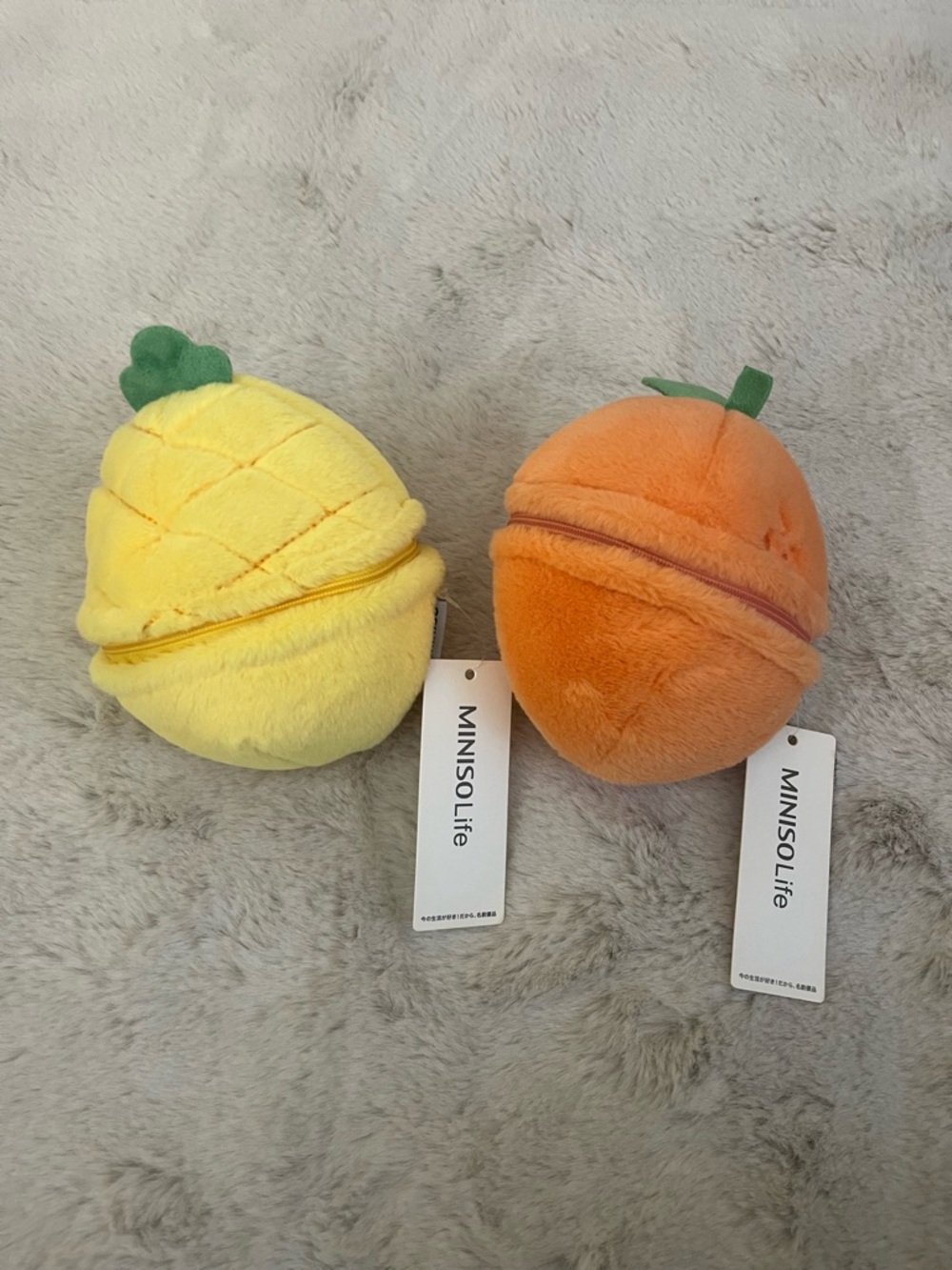 MINISO Fruit Series Plush Toy Surprise Pineapple & Orange